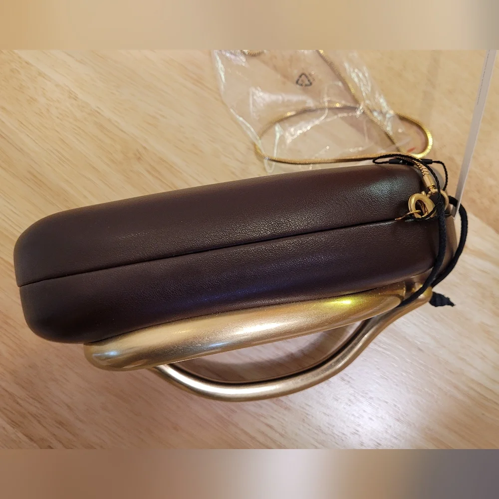 Zara 50th Anniversary "Perfect" Clutch In Burgundy NWT - Picture 6 of 10